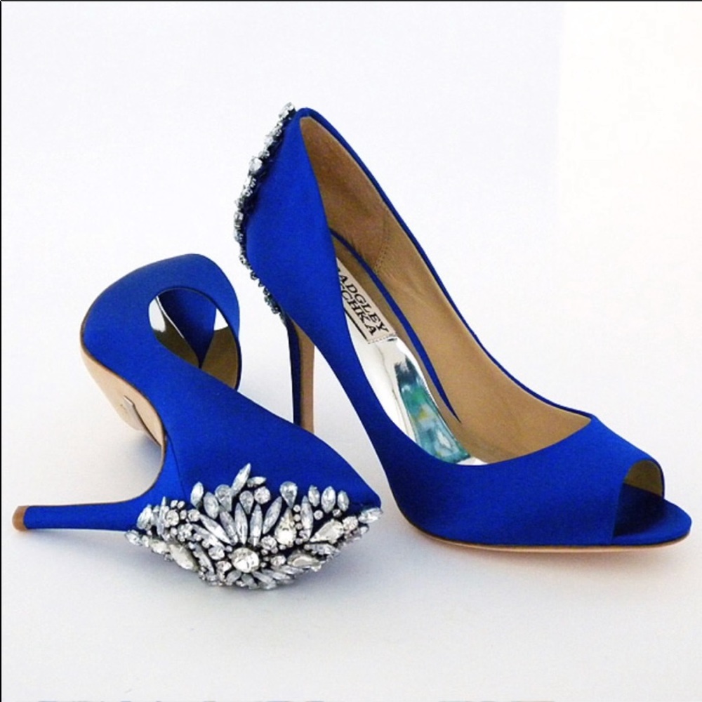 Badgley Mischka bridal blue High-Heel Pumps